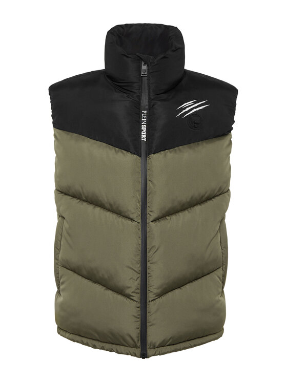 Plein Sport Plein Sport Gilet 24003 Verde Regular Fit