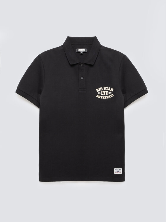 BIG STAR BIG STAR Polo LIVIER Czarny Basic Fit