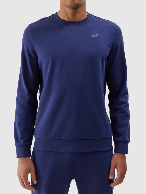 4F 4F Felpa 4FWSS24TSWSM1181-31S Blu scuro Regular Fit