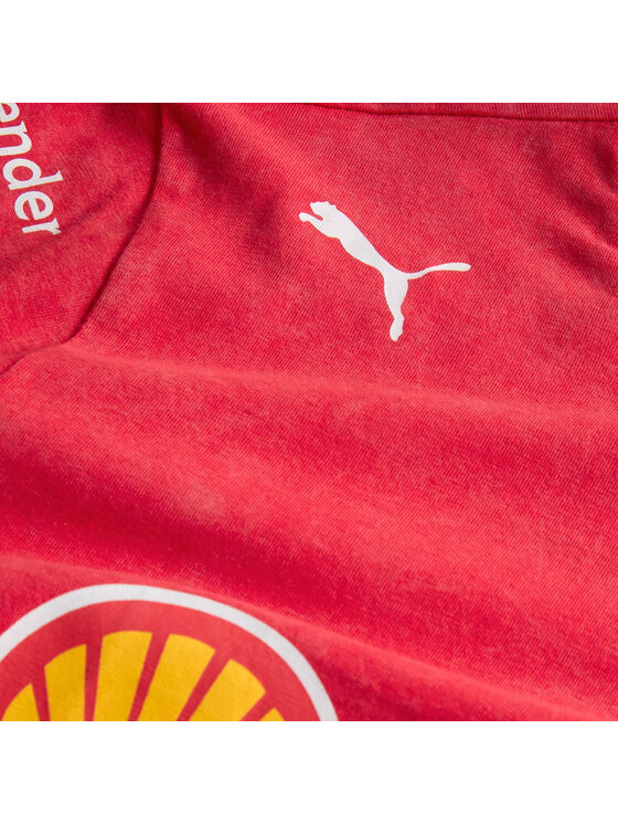 Puma Puma T-Shirt Scuderia Ferrari Desert Sun Las Vegas GP Czerwony Regular Fit