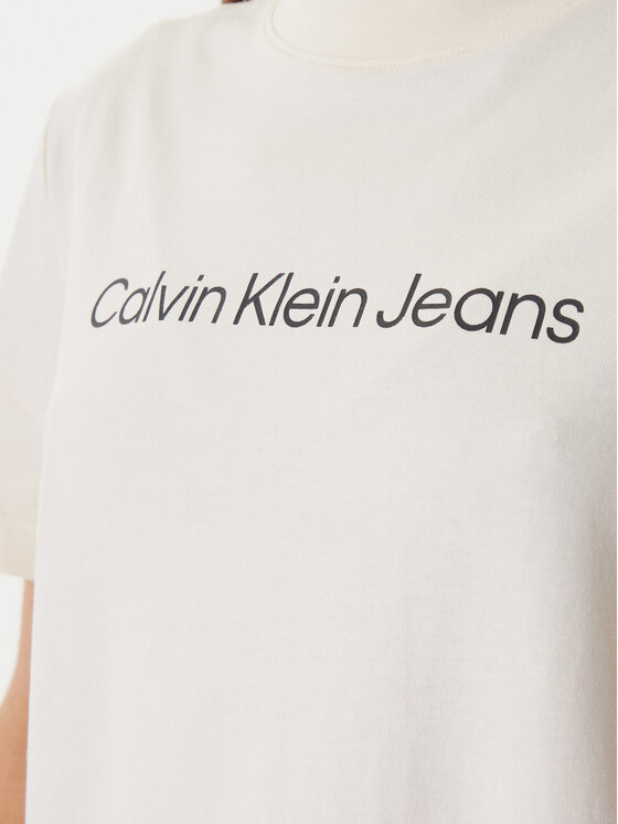 Calvin Klein Jeans Calvin Klein Jeans Póló LV047C912G Ekru Regular Fit