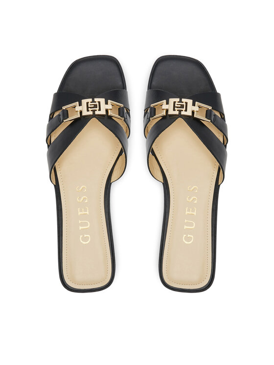 Guess Guess Şlapi FLJRLL LEA19 Negru