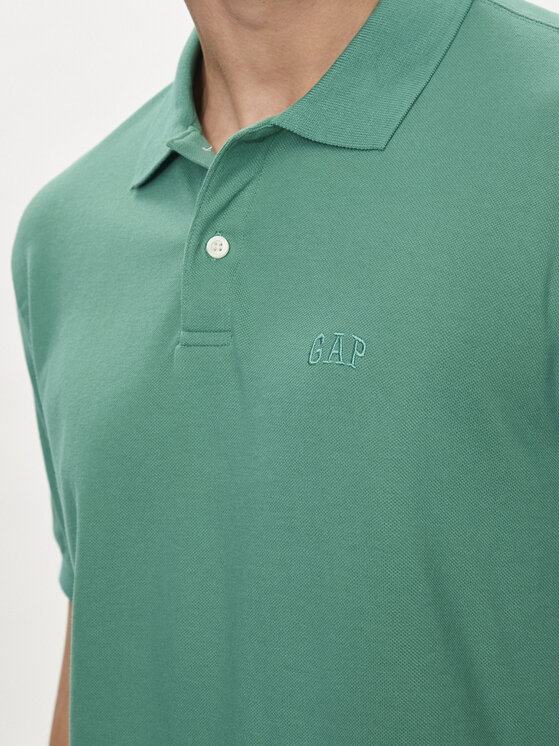 Gap Gap Polo 586306-16 Zielony Regular Fit