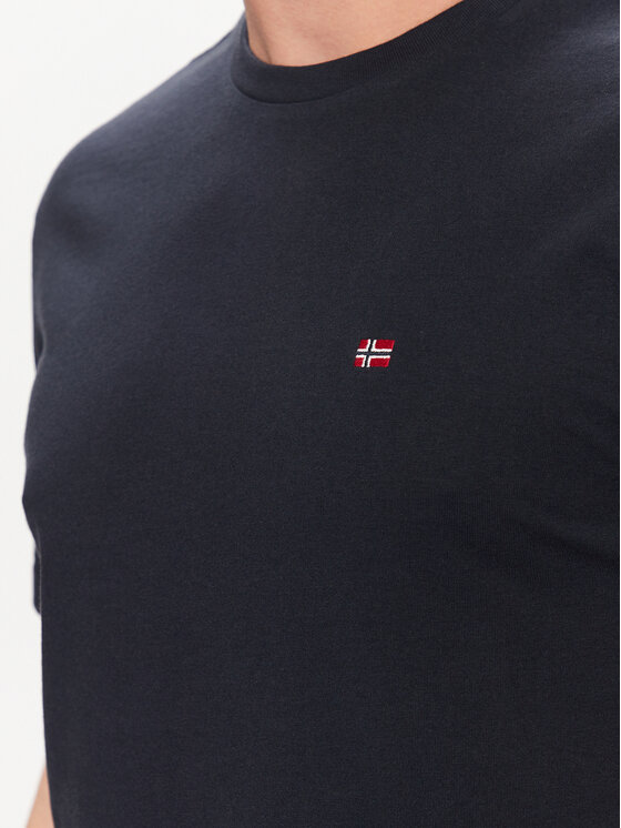 Napapijri Napapijri T-Shirt Salis NP0A4H8D Tmavomodrá Regular Fit