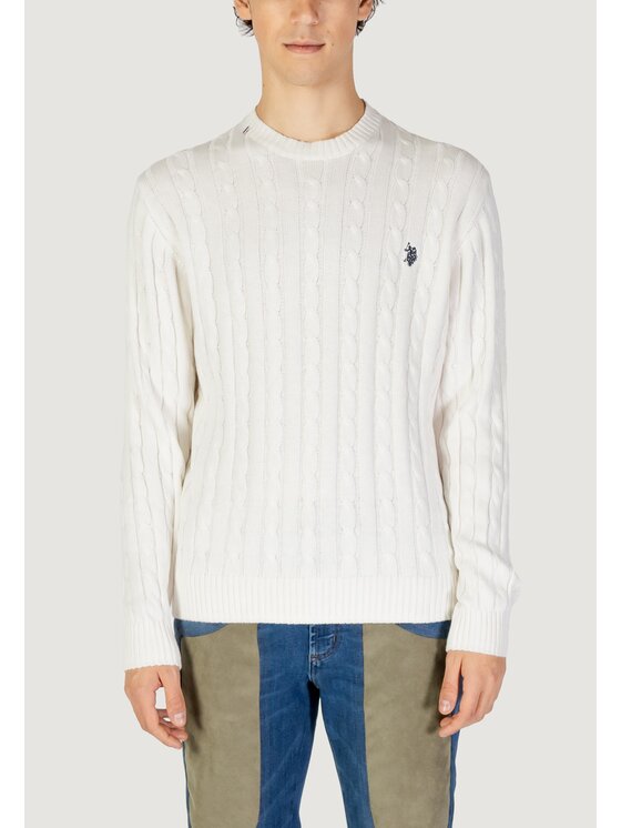 U.S. Polo Assn. U.S. Polo Assn. Πουλόβερ US40 173005 Λευκό To Fit