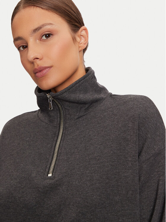Pieces Pieces Sukienka dzianinowa 17152929 Szary Loose Fit