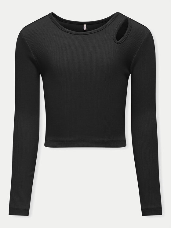 Kids ONLY Kids ONLY Blúzka Nessa 15302417 Čierna Slim Fit