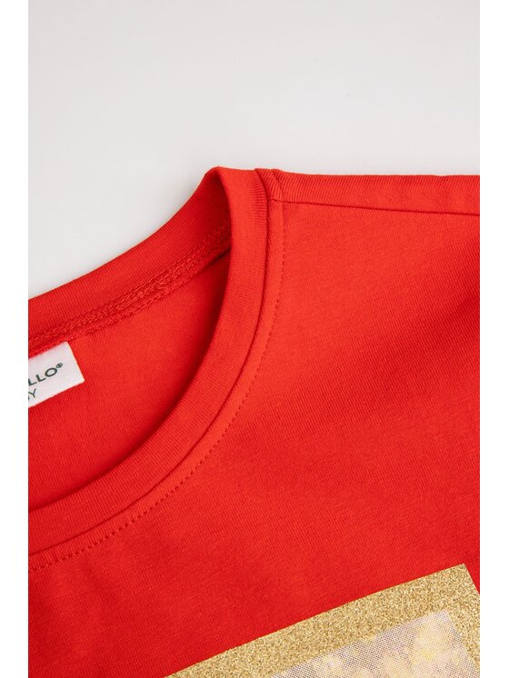 Coccodrillo Coccodrillo T-Shirt ZC6143202MER-009 Czerwony Regular Fit