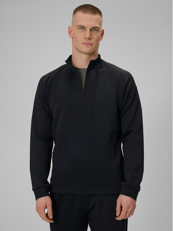 4F 4F Bluza techniczna ATHLETIC Czarny Regular Fit