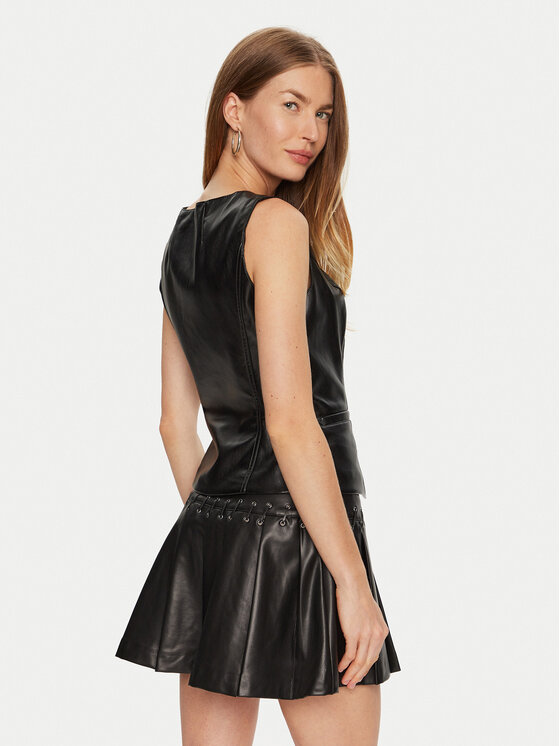 Guess Guess Vestă New Fatima W4BH88 WF8P0 Negru Slim Fit