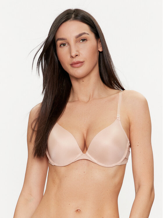 Hunkemöller Hunkemöller Push up melltartó Transparent Back 131537 Bézs