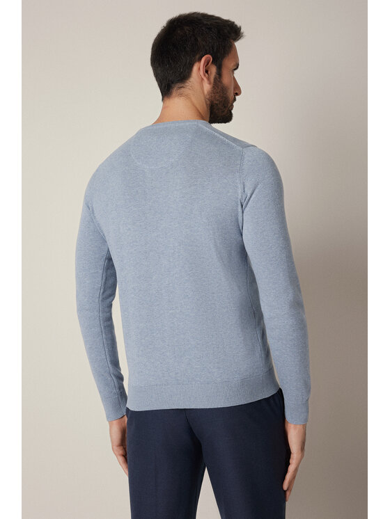 Lancerto Lancerto Sweter Joakim SW073225000043 Niebieski Regular Fit
