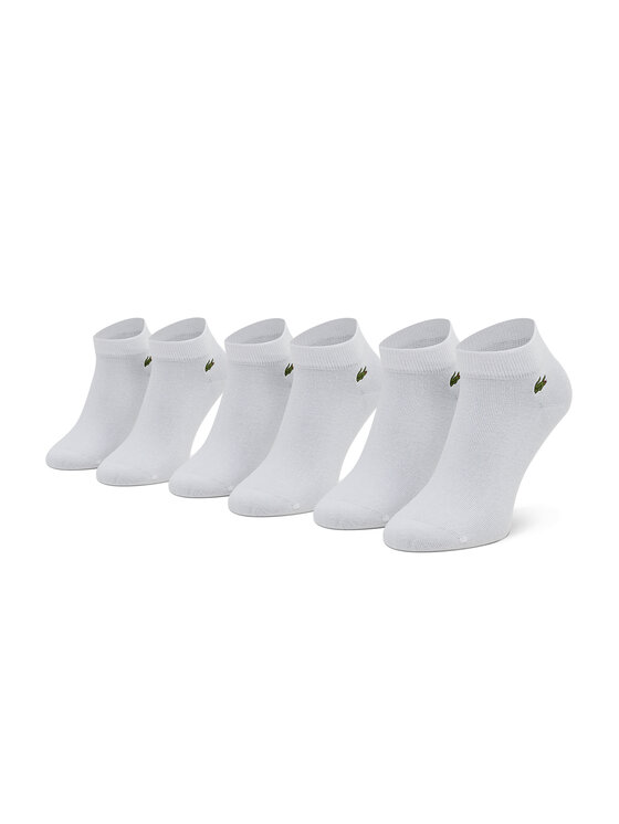 Chaussettes Lacoste Sport basses blanc (3 unités)