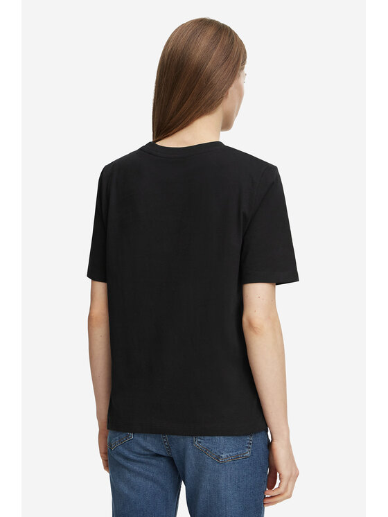 Americanos Americanos T-krekls W226-AMLTS-1057 Melns Regular Fit