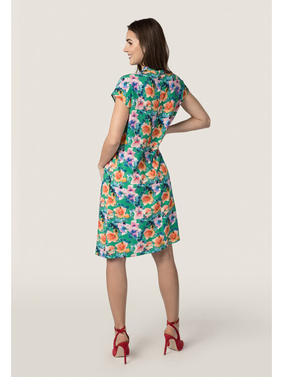 QUIOSQUE QUIOSQUE Sukienka letnia 4UM004 Kolorowy Regular Fit