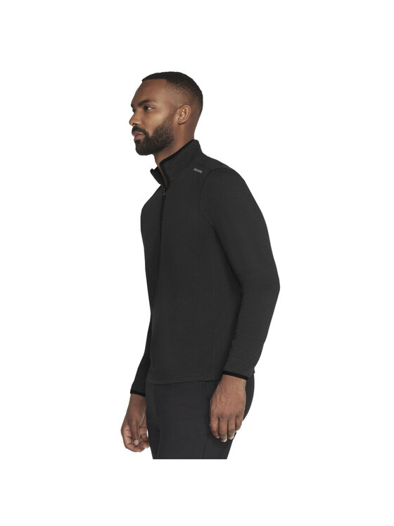 Skechers Skechers Bluza Skechers Skech-Knits Burst 1/4 Zip Czarny Regular Fit