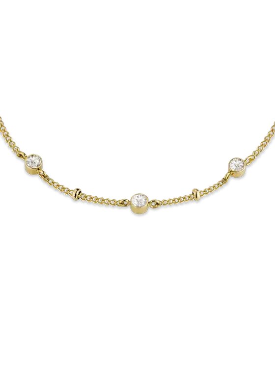 Rosefield Rosefield Naszyjnik Multi Crystal Necklace Złoty