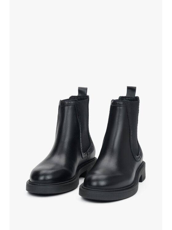 Estro Estro Μποτάκια με λάστιχο ER00118124 Μαύρο