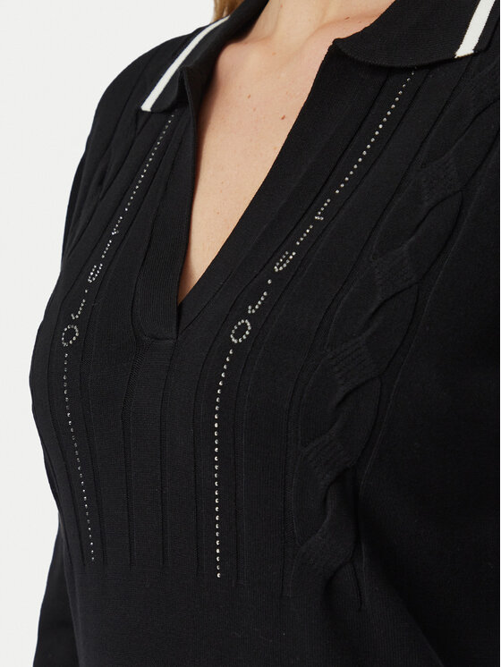 Liu Jo Liu Jo Плетена рокля TF6271 MS63L Черен Regular Fit