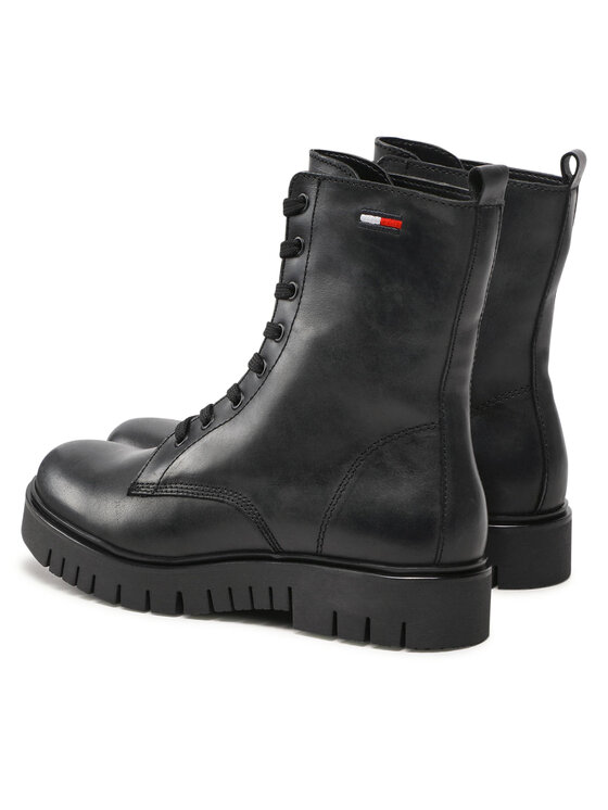 Tommy Jeans Tommy Jeans Scarponcini Lace Up Wmns Boot EN0EN01992 Nero