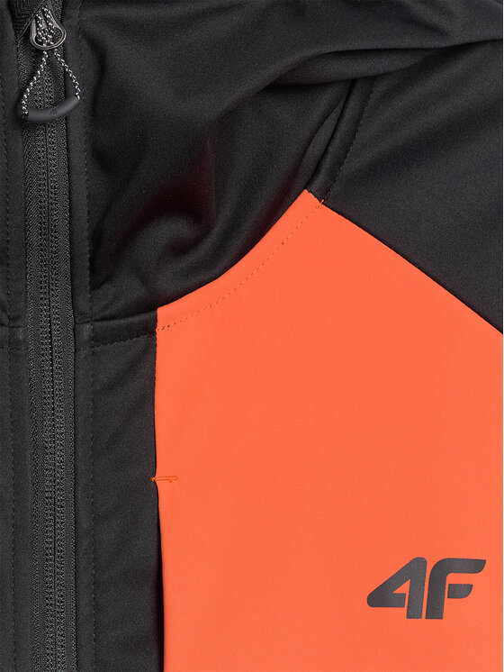 4F 4F Kurtka przejściowa TREKKING Czarny Regular Fit