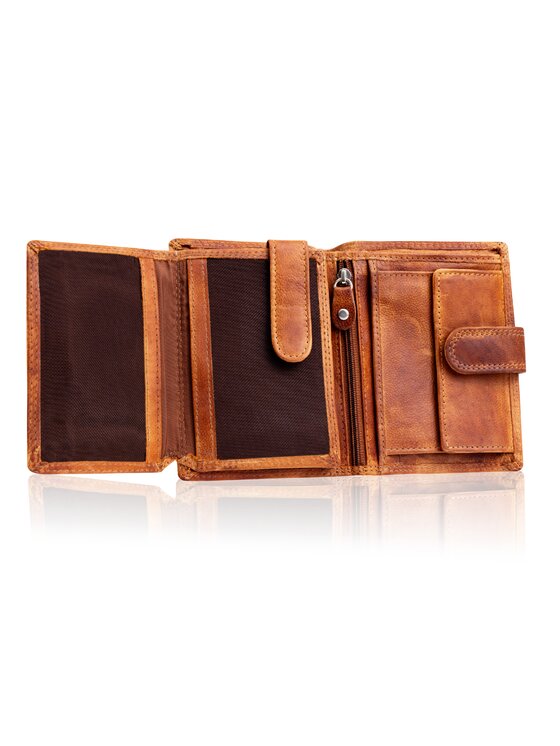 Mustang Mustang Portfel DENIMO HIGH WALLET Brązowy