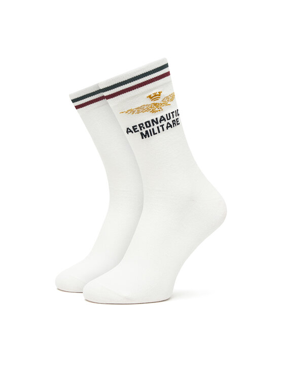 Aeronautica Militare Skarpety Wysokie Męskie 252CZ0012UL00499 Biały