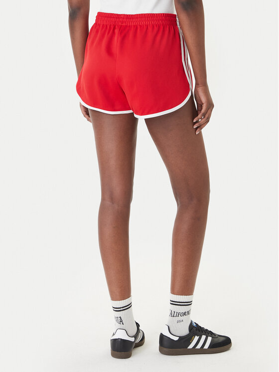 adidas adidas Szorty sportowe 3-Stripes Sprinter KD3716 Czerwony Regular Fit