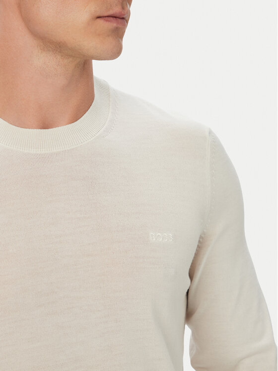 BOSS BOSS Светр Leno 50571914 Кремовий Regular Fit