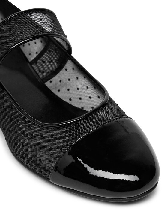 Tory Burch Tory Burch Μπαλαρίνες Cap-Toe Mary Jane 162496 Μαύρο