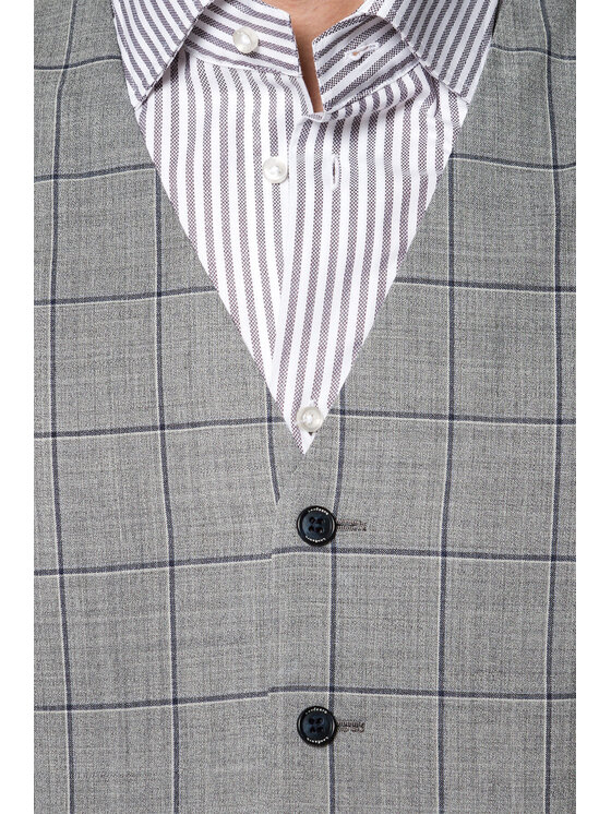 Lancerto Lancerto Kamizelka KA073121000003 Szary Regular Fit