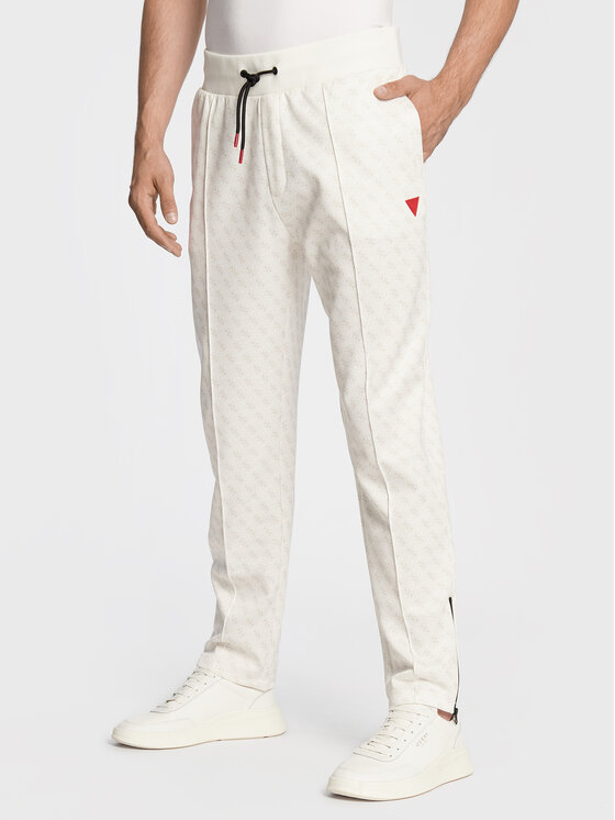 Guess Teplákové nohavice Korbin Z2BB05 FL04Q Écru Regular Fit