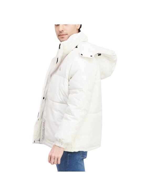Calvin Klein Jeans Calvin Klein Jeans Vatovaná bunda KURTKA MĘSKA PUCHOWA Bílá Regular Fit