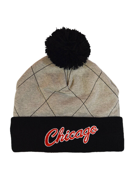Mitchell & Ness Mitchell & Ness Czapka NBA Quilted Pom Beanie HWC Chicago Bulls Czarny