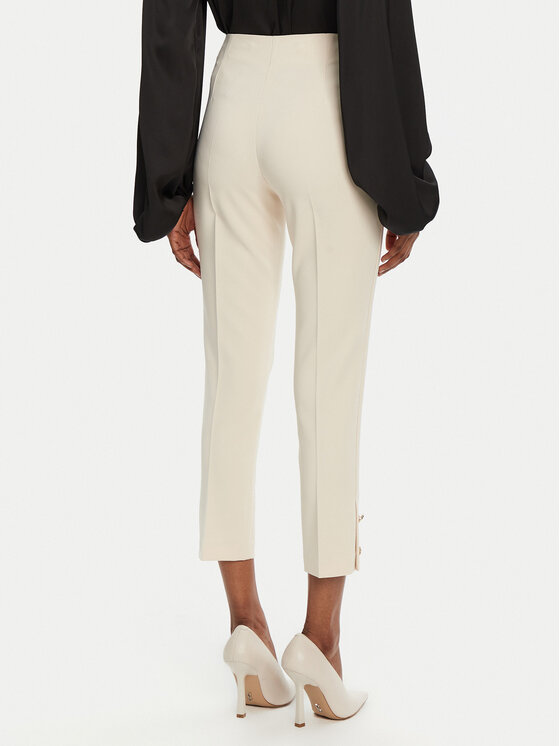 Rinascimento Rinascimento Stoffhose CFC0122858003 Écru Regular Fit