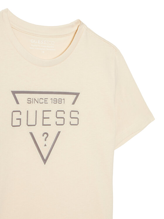 Guess Guess T-krekls L6RI30 I3Z14 Bēšs Regular Fit