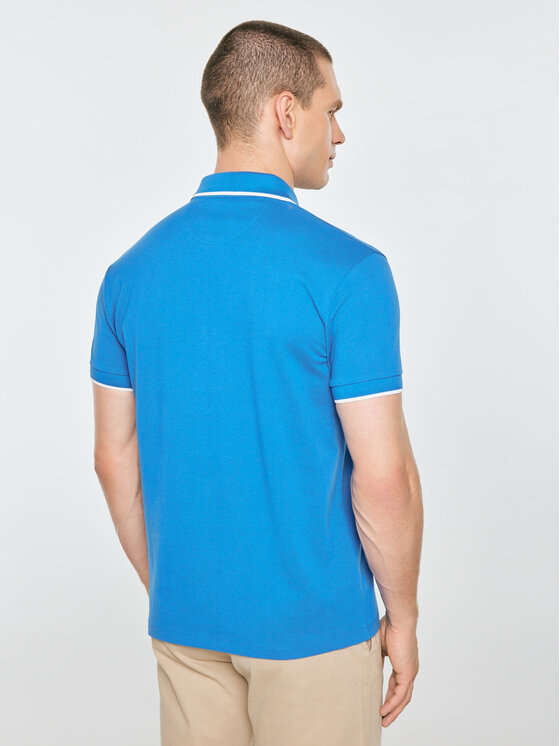 BIG STAR BIG STAR Polo SELLER Niebieski Basic Fit