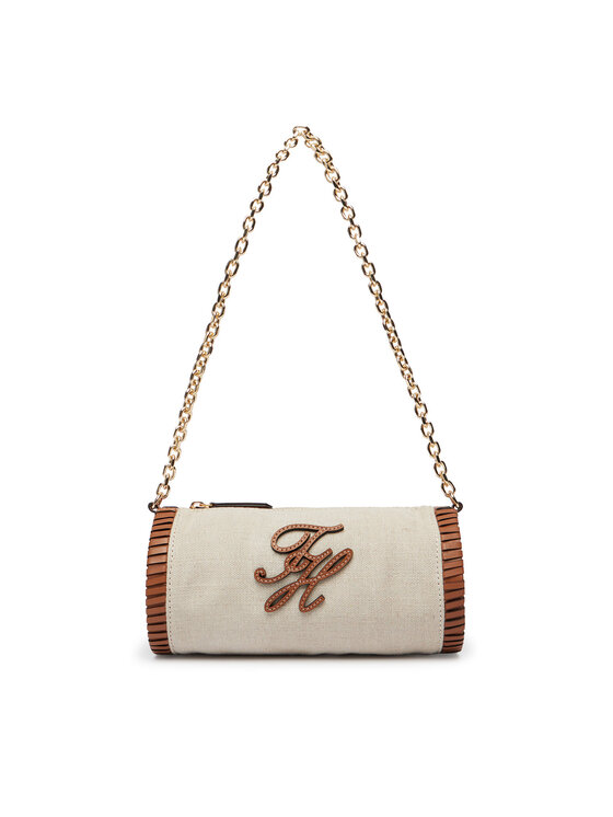 Tommy Hilfiger Tommy Hilfiger Geantă Th Elev Summ Chain Bag Canvas AW0AW18635 Bej