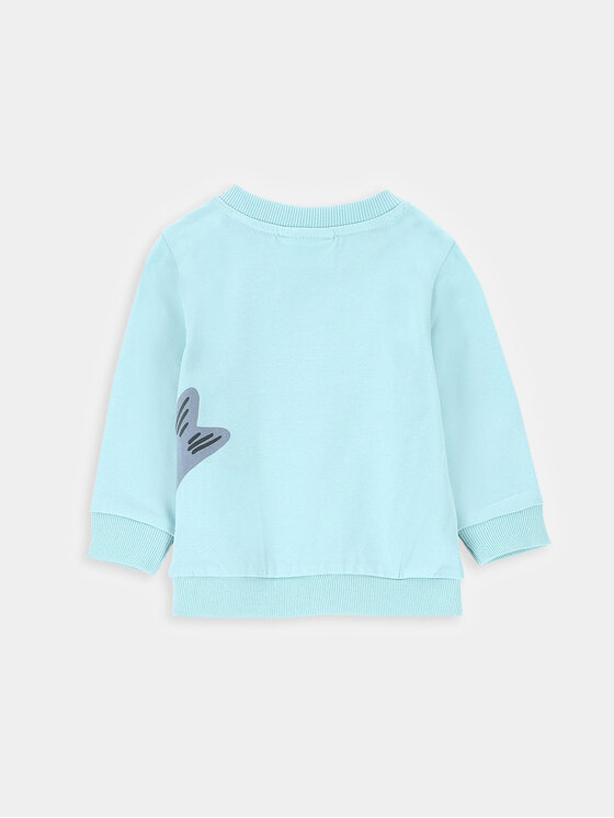 Coccodrillo Coccodrillo Mikina ZC2143103ARN Světle modrá Regular Fit