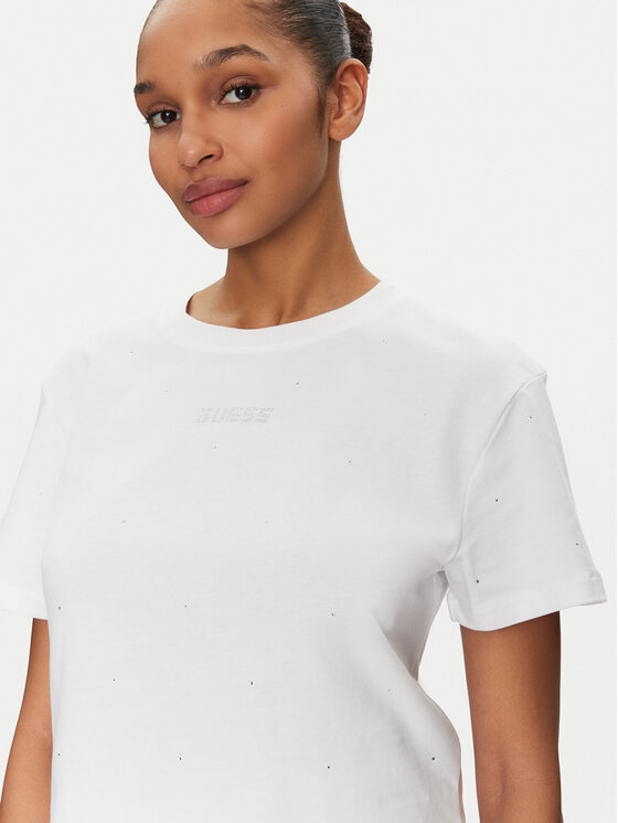 Guess Guess T-krekls V5GI00 I3Z14 Balts Boxy Fit