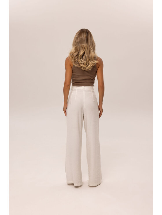 Hottie Hot Hottie Hot Pantaloni di tessuto PAY Bianco Oversize
