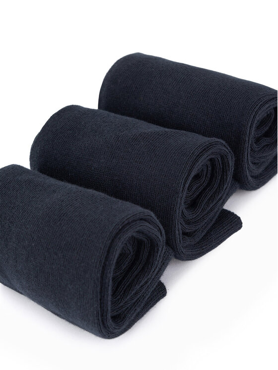 GINO ROSSI Gino Rossi Pikad sokid 3MB-002-AW24 (3-pack) Tumesinine