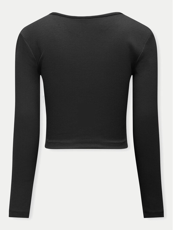 Kids ONLY Kids ONLY Блуза Nessa 15302417 Черен Slim Fit
