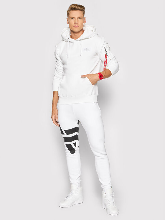 Alpha Industries Alpha Industries Džemperis Back Print 178318 Balta Regular Fit