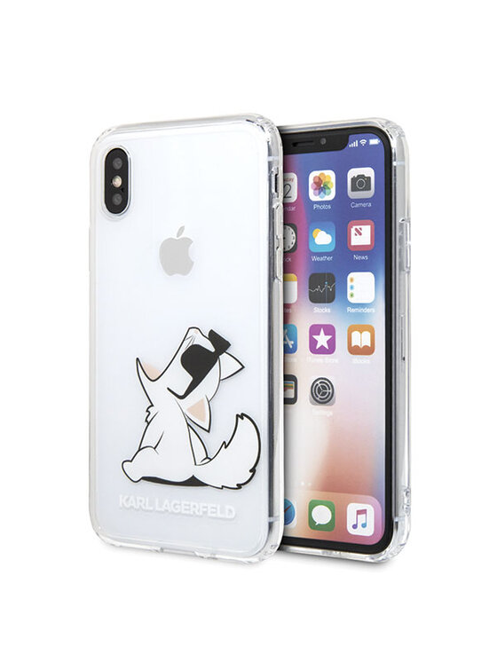 KARL LAGERFELD KARL LAGERFELD Etui na telefon iPhone X/ Xs Przezroczysty