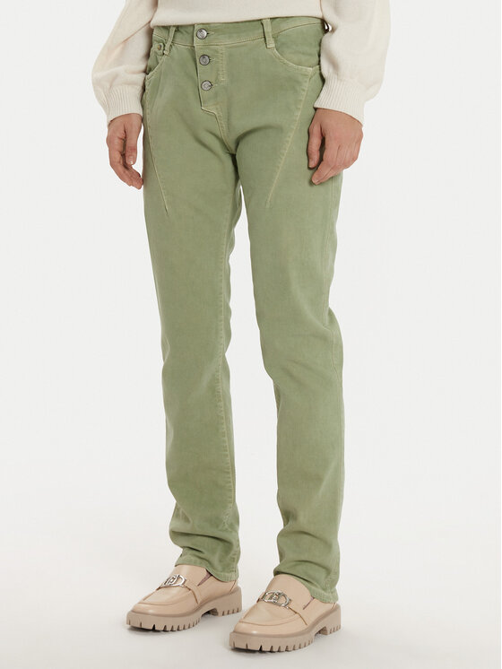 Please Džínsy P0VVHO2I5N Zelená Slim Fit