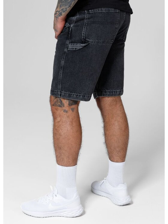 PITBULL PITBULL Szorty jeansowe Carpenter Czarny Regular Fit
