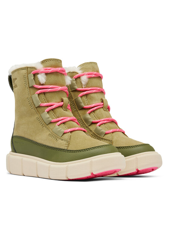Sorel Sorel Śniegowce Explorer™III Lace Wp 2088511327 Zielony