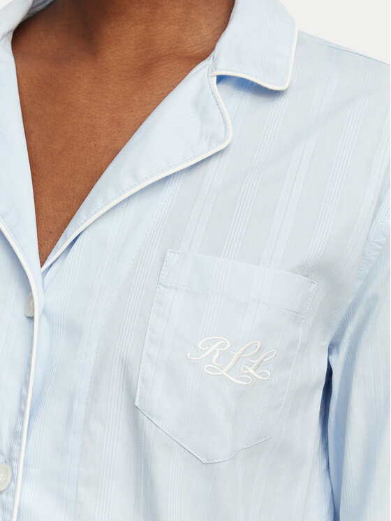 LAUREN RALPH LAUREN LAUREN RALPH LAUREN Koszula nocna ILN32507 Niebieski jasny Relaxed Fit