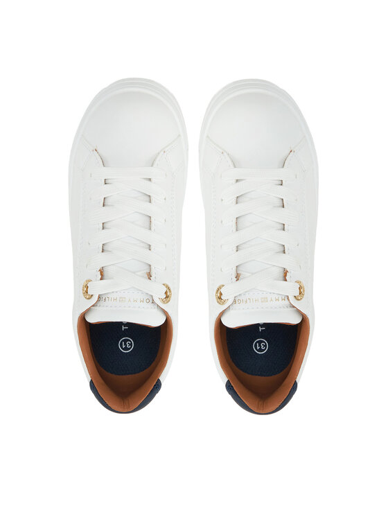 Tommy Hilfiger Tommy Hilfiger Αθλητικά Low Cut Lace-Up Sneaker T3X9-33857-1355 M Λευκό
